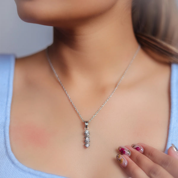 925 Silver Triple Glow Pendant