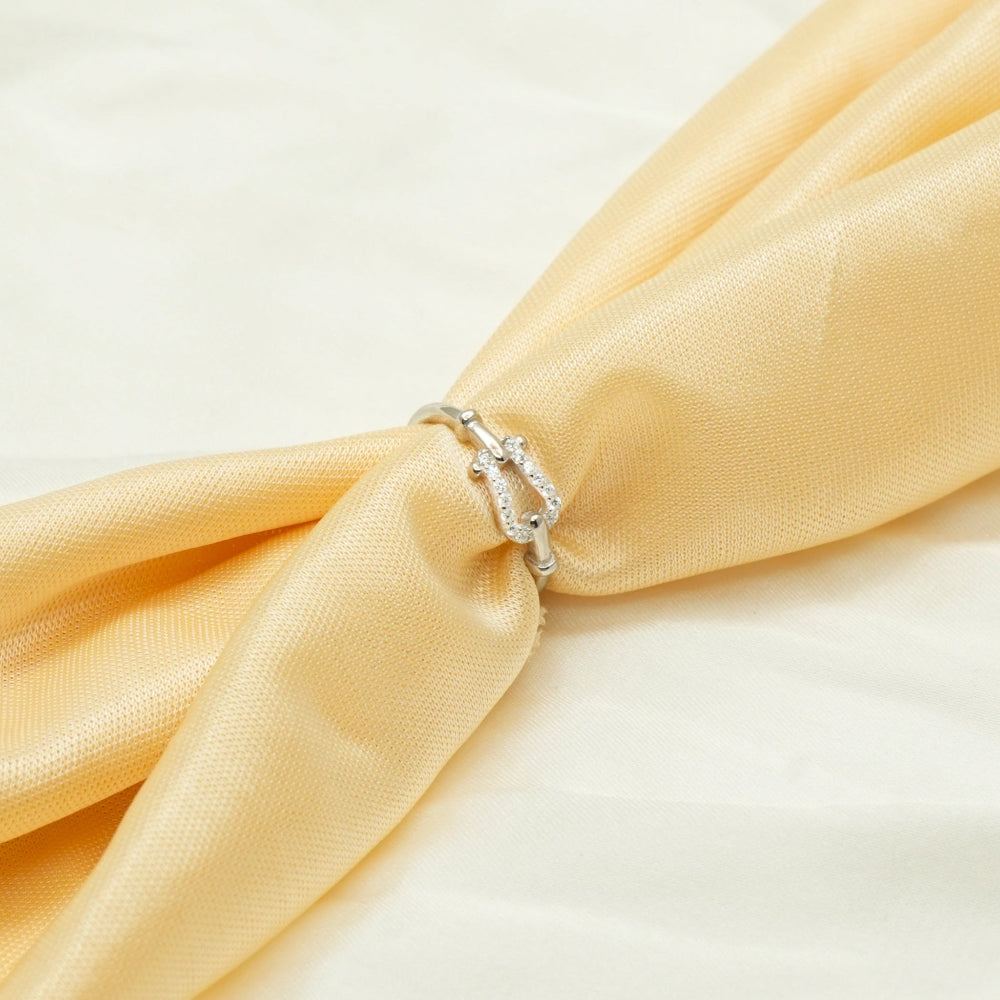 925 Silver Trishakti Sparkle Band - 925 sterling silver ring by Tassya Silver
