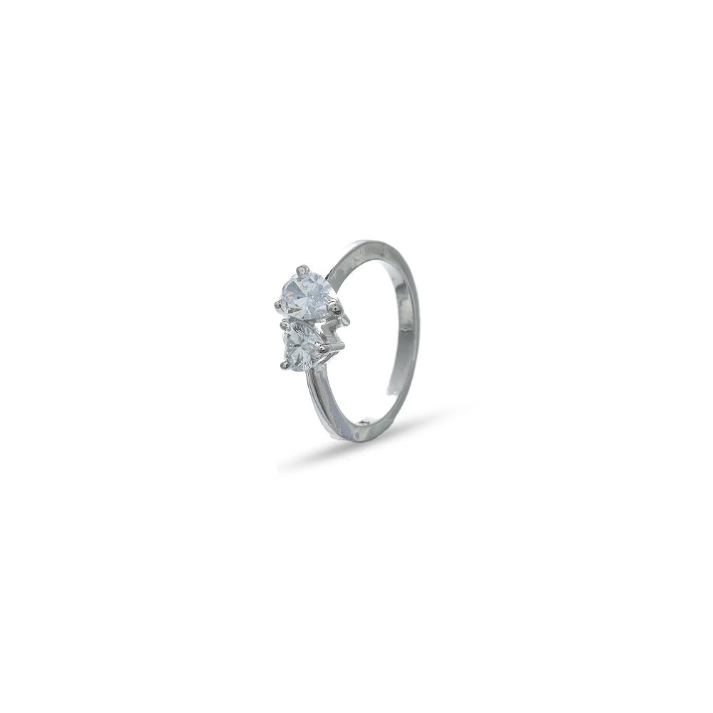 925 Silver Twin Spark Ring - 925 sterling silver ring by Tassya Silver