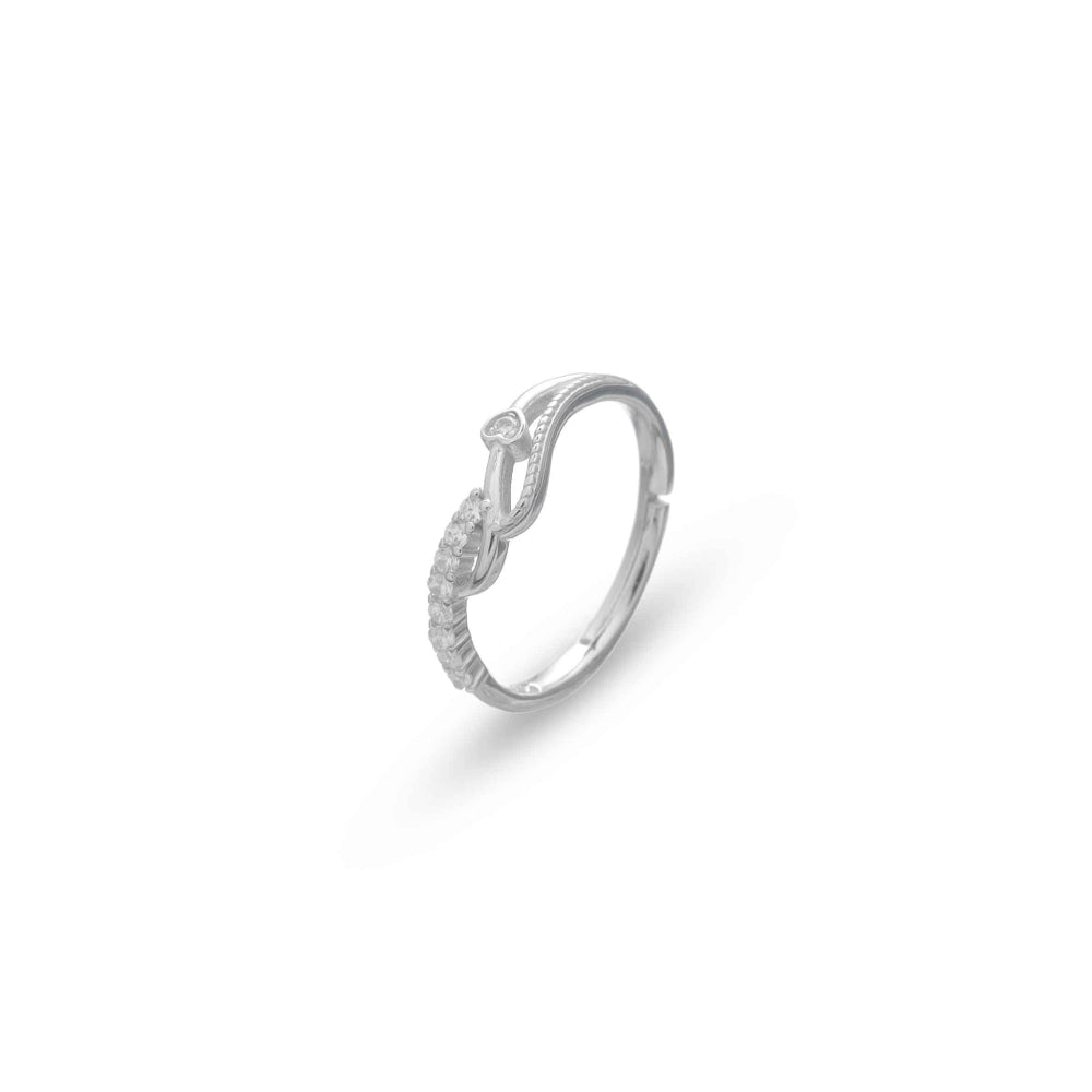 925 Silver Twine Heart Ring - 925 sterling silver ring by Tassya Silver