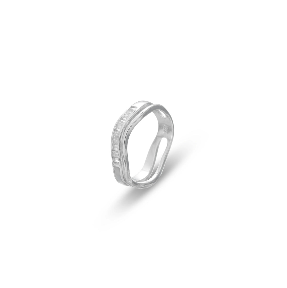 925 Silver Waveband Luxe Ring - 925 sterling silver ring by Tassya Silver