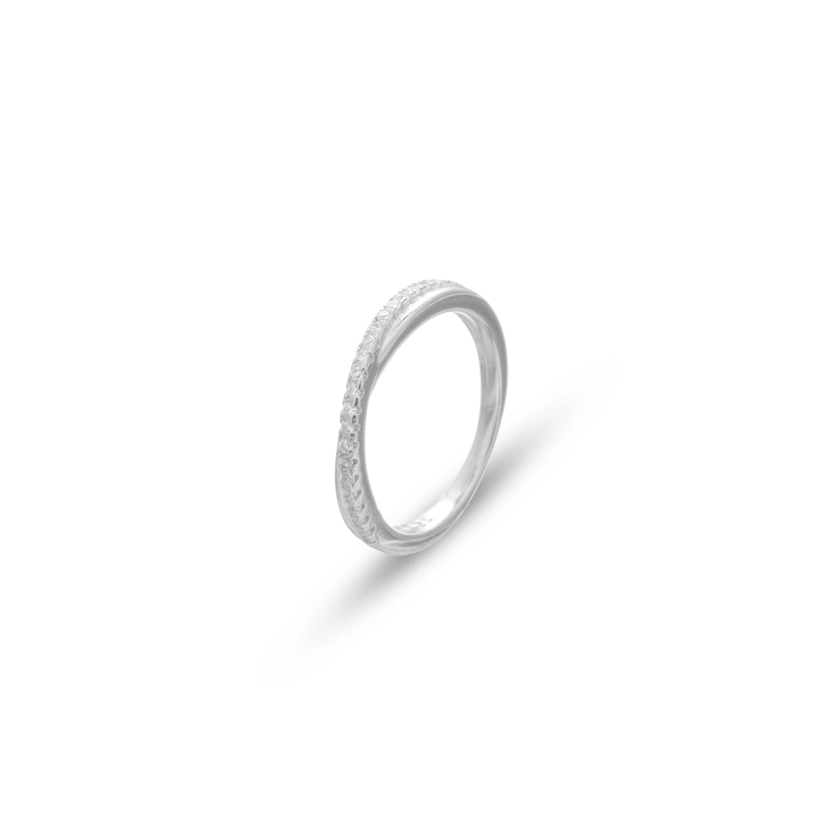 925 Silver Whisper Gleam Minimal Ring - 925 sterling silver ring by Tassya Silver