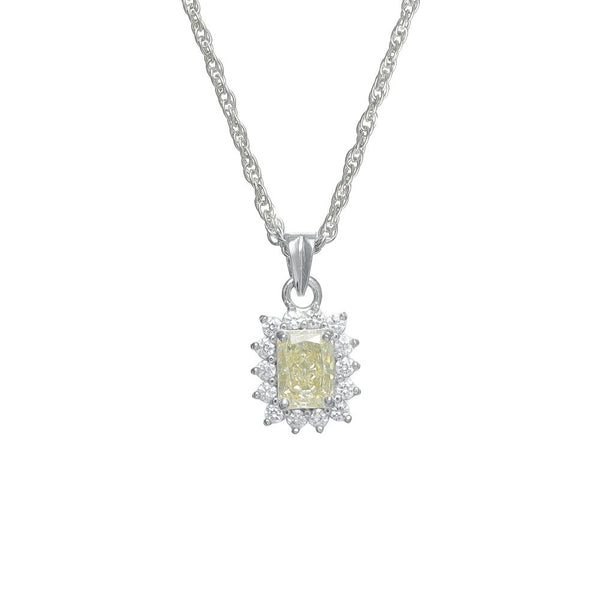925 Silver Yellow Starlight Crown Pendant