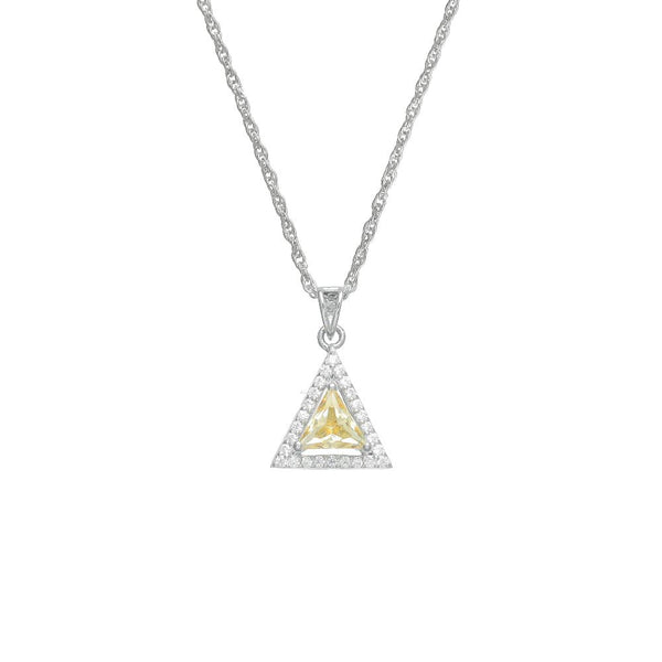 925 Silver Yellow Trilight Spark Pendant