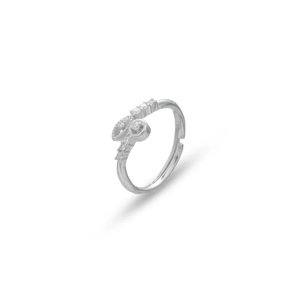 925 Silver Zevia Loop Minimal Ring