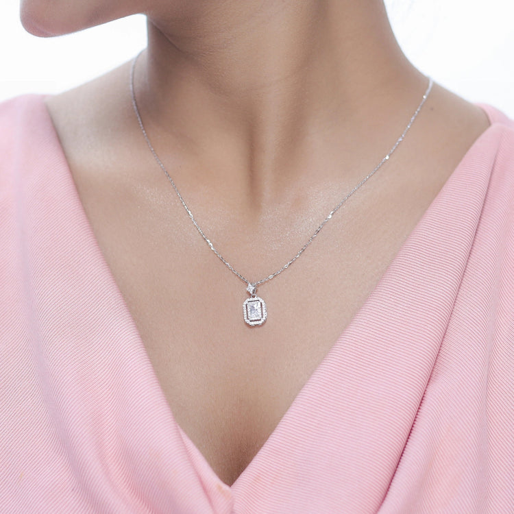 925 Silver Starlight Echo Chain Pendant - 925 sterling silver pendant by Tassya Silver
