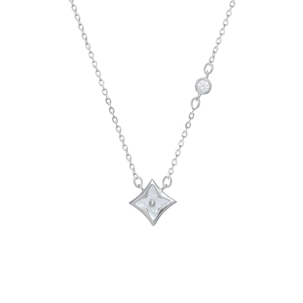 925 Silver Starlight Petal Chain Pendant