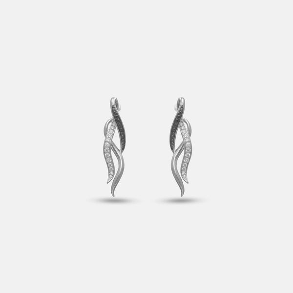 925 Silver Twilight Flame Earrings