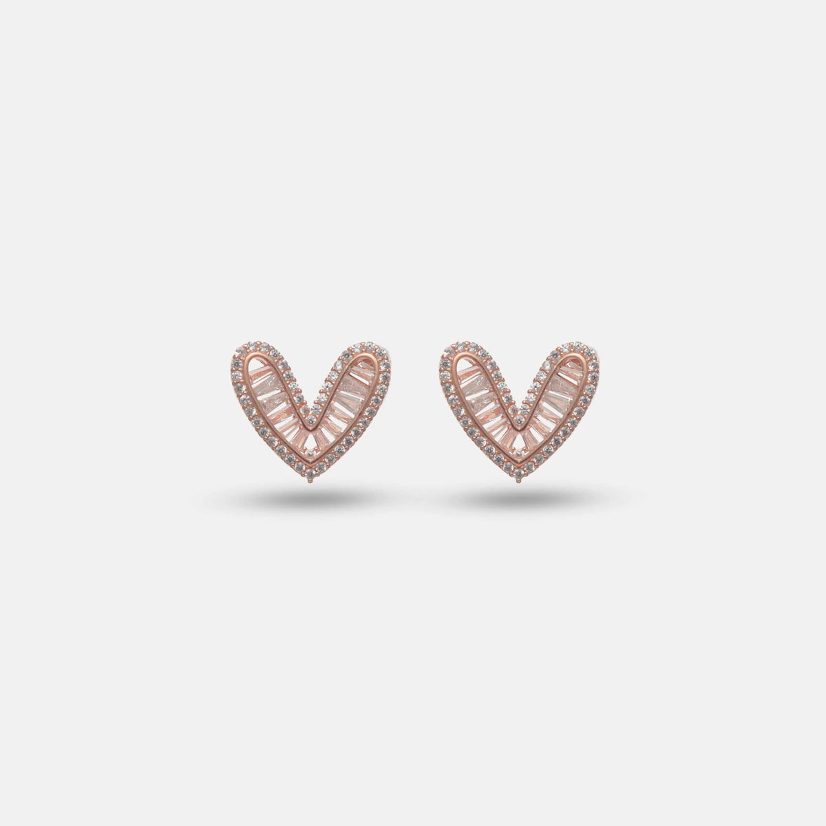 925 Silver Velvet Heart Earrings - 925 sterling silver earrings by Tassya Silver